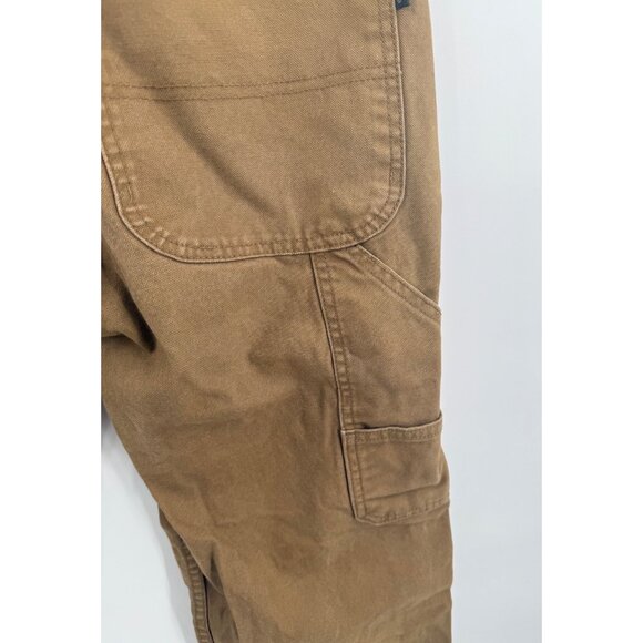 Wolverine Mens Carpenter Canvas Work Pants Size 32/30 Tan Brown Khaki Cotton - Picture 6 of 8